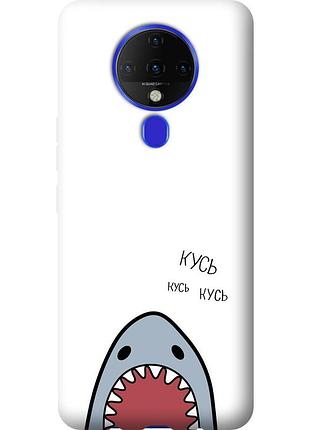 Чохол силіконовий на телефон tecno spark 6 ke7 акула "4870u-2418-58250"