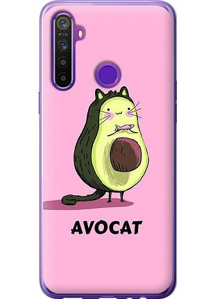 Чехол 2d пластиковый на телефон realme 5 avocat "4270t-1862-58250"