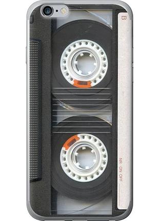 Чехол 2d пластиковый на телефон iphone 6s plus кассета "876t-91-58250"