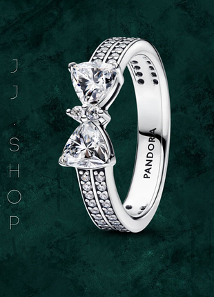 Посеребренная кольца "блестящий бант" pandora (пандора) 193552c01