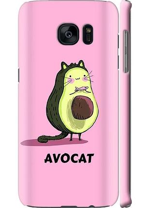 Чохол 3d пластиковий матовий на телефон samsung galaxy s7 edge g935f avocat "4270m-257-58250"