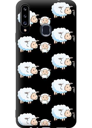 Чохол tpu на телефон samsung galaxy a20s a207f овечки1 "4637b-1775-58250"