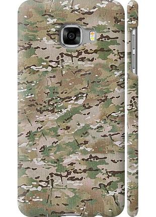 Чехол 3d пластиковый матовый на телефон samsung galaxy c5 c5000 камуфляж v5 "1201m-301-58250"