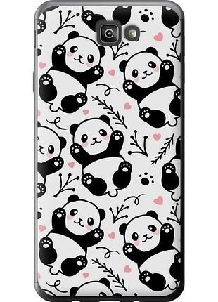 Чохол силіконовий на телефон samsung galaxy j7 prime панди "4318u-610-58250"