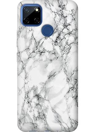 Чохол 2d пластиковий на телефон realme c12 мармур білий "4480t-2240-58250"