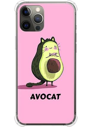 Чохол силіконовий протиударний с посиленими кутами на телефон iphone 12 pro max avocat "4270sp-2054-58250"