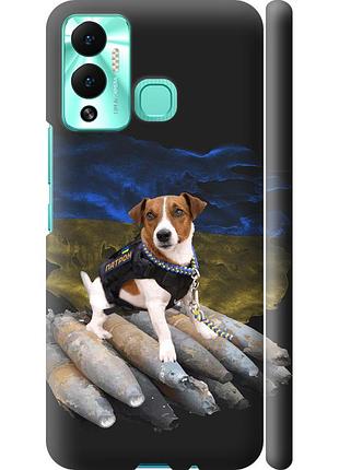 Чохол 3d пластиковий матовий патріотичний на телефон infinix hot 12 play патрон "5320m-2759-58250"