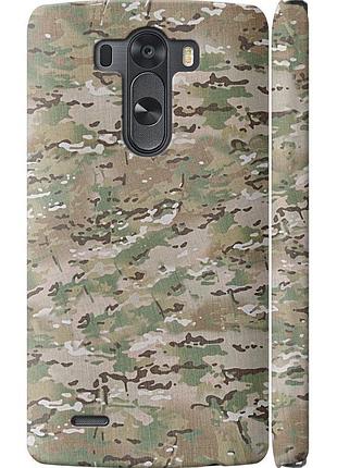 Чехол 3d пластиковый матовый на телефон lg g3 d855 камуфляж v5 "1201m-47-58250"