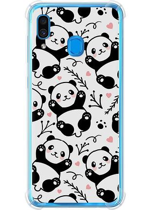 Чохол силіконовий протиударний с посиленими кутами на телефон samsung galaxy a30 2019 a305f панди "4318sp-1670-58250"