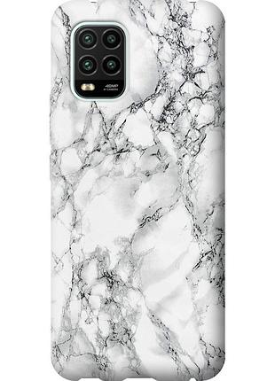 Чохол силіконовий на телефон xiaomi mi 10 lite мармур білий "4480u-1924-58250"