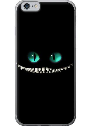 Чехол 2d пластиковый на телефон iphone 6 чеширский кот "689t-45-58250"