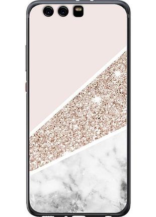 Чехол 2d пластиковый на телефон huawei p10 plus пастельный мрамор "4342t-963-58250"