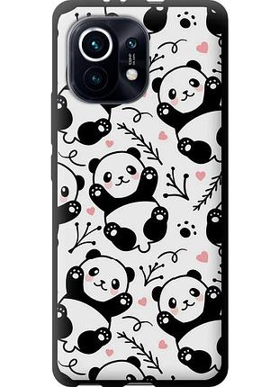 Чехол tpu на телефон xiaomi mi 11 панды "4318b-2253-58250"