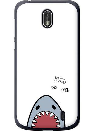 Чехол силиконовый на телефон nokia 1 акула "4870u-1373-58250"