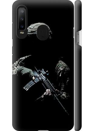 Чехол 3d пластиковый матовый патриотический на телефон samsung galaxy a8s защитник v3 "5226m-1636-58250"