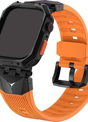 Ремешок fullmosa tpu оранжевый для apple watch 44/45мм