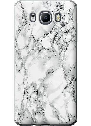 Чехол силиконовый на телефон samsung galaxy j7 (2016) j710f мрамор белый "4480u-263-58250"