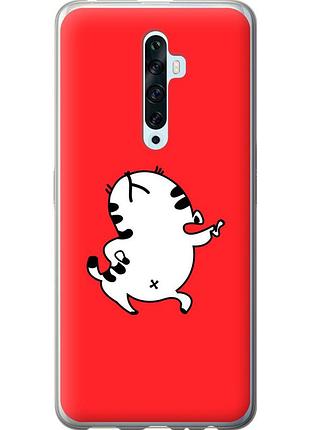 Чохол силіконовий на телефон oppo reno 2z кошеня "4577u-1867-58250"