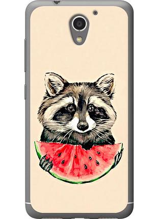 Чехол силиконовый на телефон zte a510 енотик с арбузом "4605u-432-58250"