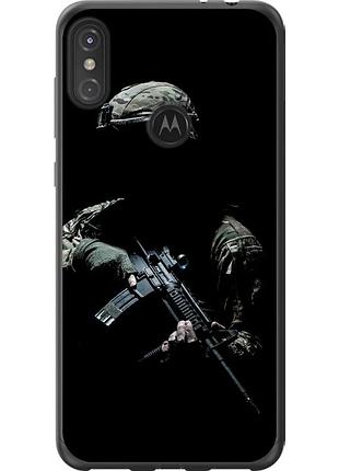 Чохол 2d пластиковий патріотичний на телефон motorola one power захисник v3 "5226t-1588-58250"