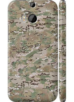 Чохол 3d пластиковий матовий на телефон htc one m8 dual sim камуфляж v5 "1201m-55-58250"