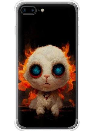 Чохол силіконовий протиударний с посиленими кутами патріотичний на телефон iphone 7 plus бавовнятко "5466sp-337-58250"