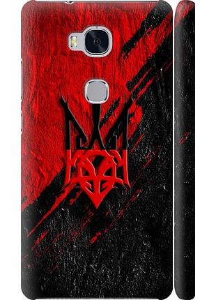 Чехол 3d пластиковый матовый патриотический на телефон huawei honor 5x герб v4 "5293m-176-58250"