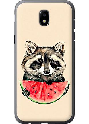 Чохол силіконовий на телефон samsung galaxy j5 j530 (2017) єнотик з кавуном "4605u-795-58250"