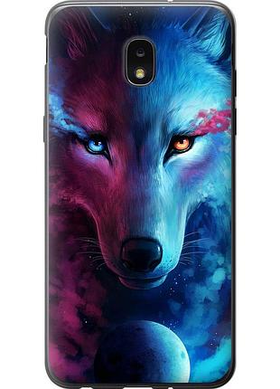 Чохол силіконовий на телефон samsung galaxy j7 2018 арт-вовк "3999u-1502-58250"