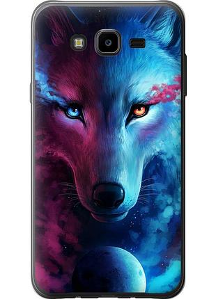 Чехол силиконовый на телефон samsung galaxy j7 neo j701f арт-волк "3999u-1402-58250"