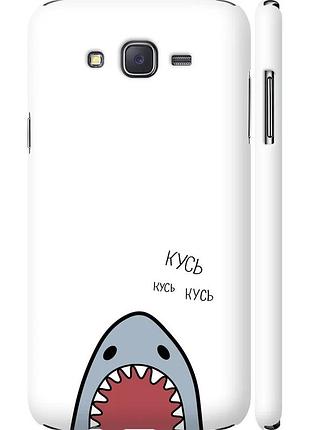 Чохол 3d пластиковий матовий на телефон samsung galaxy j7 j700h акула "4870m-101-58250"