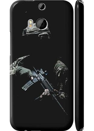 Чохол 3d пластиковий матовий патріотичний на телефон htc one m8 захисник v3 "5226m-30-58250"