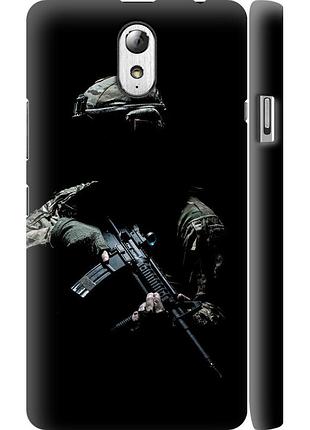 Чохол 3d пластиковий матовий патріотичний на телефон lenovo vibe p1m захисник v3 "5226m-154-58250"