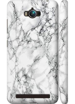Чохол 3d пластиковий матовий на телефон asus zenfone max zc550kl мармур білий "4480m-271-58250"