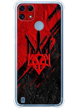 Чехол силикон с усиленными углами патриотический на телефон realme c21 герб v4 "5293sp-2321-58250"