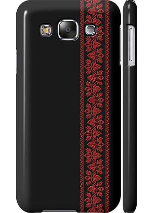 Чехол 3d пластиковый глянцевый на телефон samsung galaxy e5 e500h вышиванка 53 "2041c-82-58250"