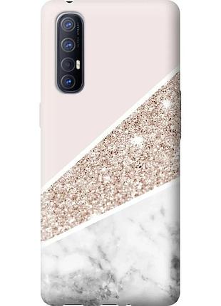 Чехол силиконовый на телефон oppo reno 3 pro пастельный мрамор "4342u-1878-58250"