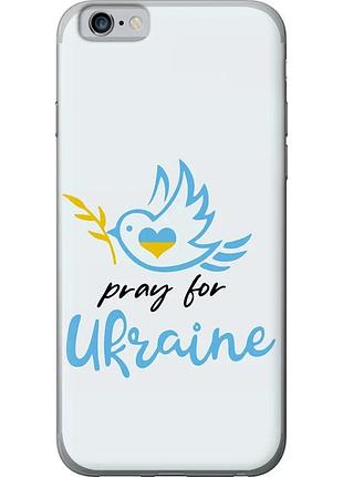 Чехол 2d пластиковый патриотический на телефон iphone 6 украина v2 "5230t-45-58250"