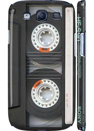 Чехол 3d пластиковый глянцевый на телефон samsung galaxy s3 i9300 кассета "876c-11-58250"