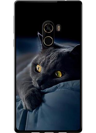 Чохол силіконовий на телефон xiaomi mi mix 2 димчастий кіт "825u-1067-58250"