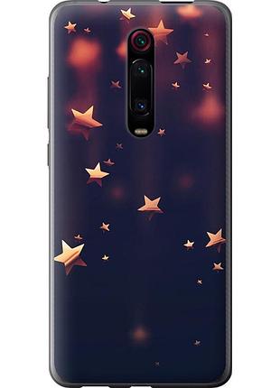 Чехол 2d пластиковый на телефон xiaomi mi 9t pro падающие звезды "3974t-1698-58250"