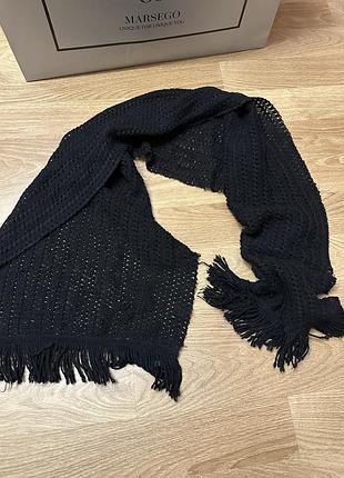 Шарф чорний теплий обмін