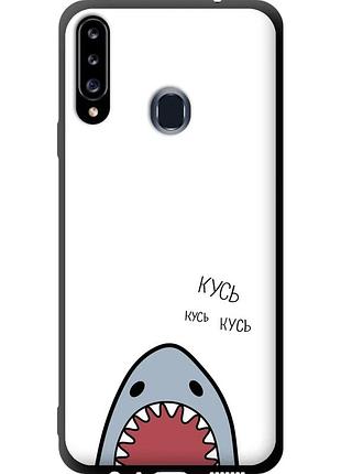 Чехол tpu на телефон samsung galaxy a20s a207f акула "4870b-1775-58250"