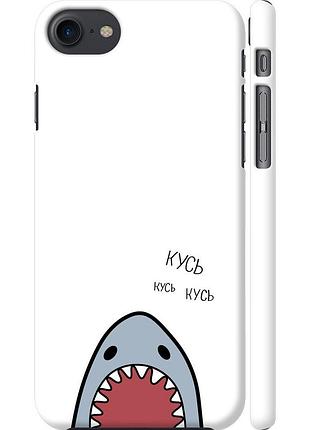 Чохол 3d пластиковий глянцевий на телефон iphone 8 акула "4870c-1031-58250"