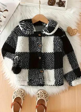 Стильна модна актуальна тепла м'яка флісова куртка сорочка на гудзики