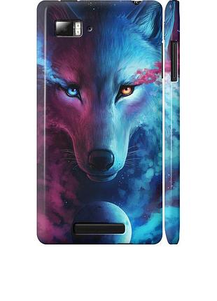 Чохол 3d пластиковий матовий на телефон lenovo vibe z k910 арт-вовк "3999m-85-58250"