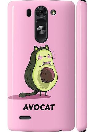 Чохол 3d пластиковий матовий на телефон lg g3s d724 avocat "4270m-93-58250"