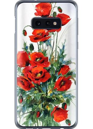 Чехол силиконовый на телефон samsung galaxy s10e маки "523u-1646-58250"