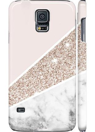 Чохол 3d пластиковий матовий на телефон samsung galaxy s5 duos sm g900fd пастельний мармур "4342m-62-58250"