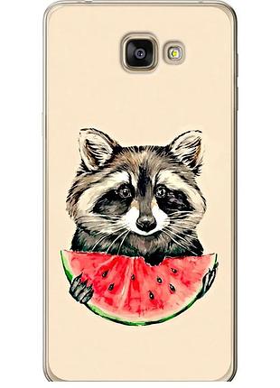 Чехол силиконовый на телефон samsung galaxy a9 a9000 енотик с арбузом "4605u-107-58250"